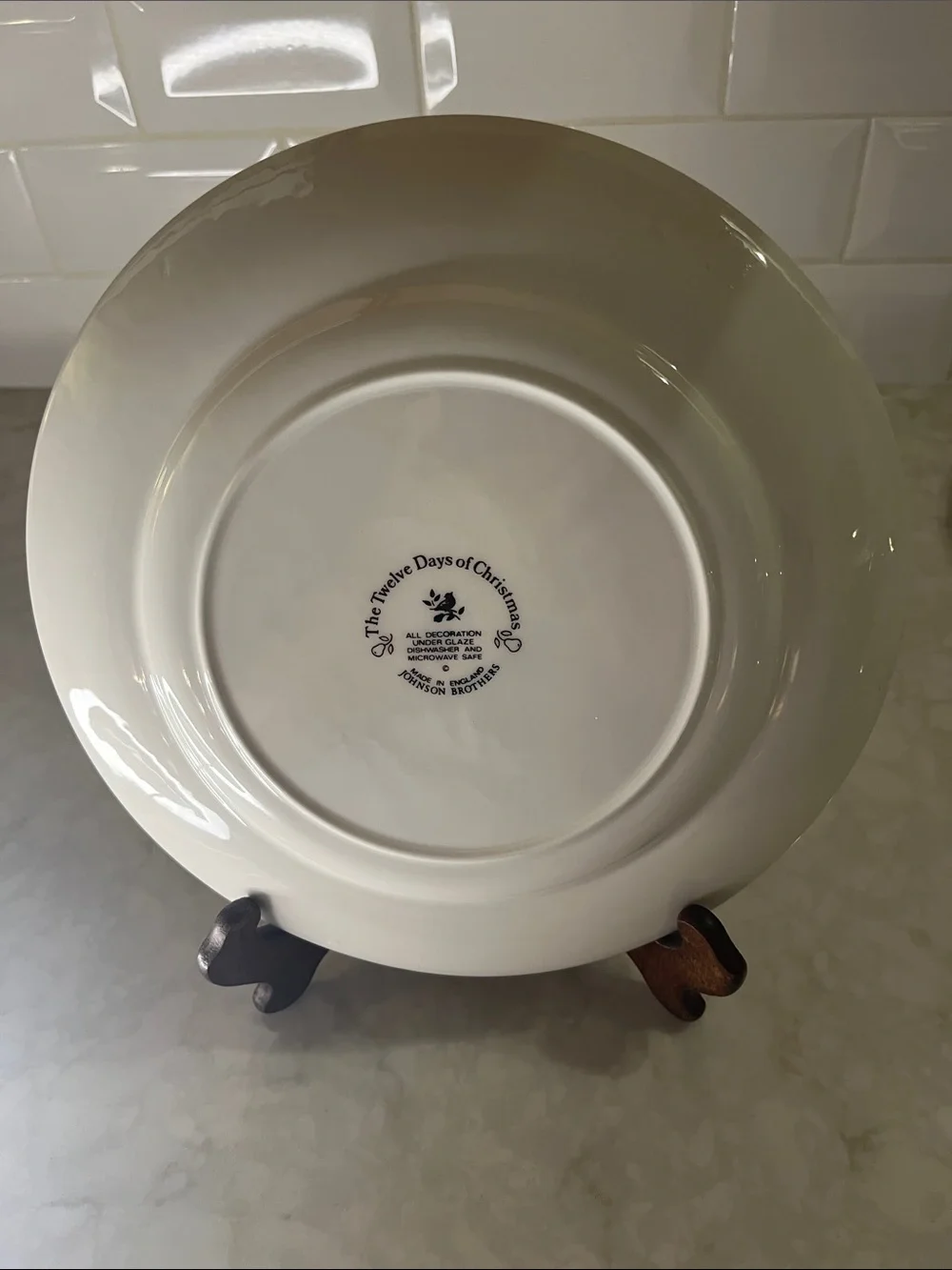 Johnson Brothers Dinner Plate  10” 12 Days of Christmas Partridge in a Pear Tree